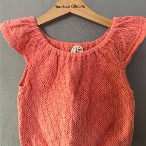 Janie and Jack Coral Knit Diamond-Textured Top